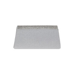 Pochette argento glitter con pietre, Primadonna, 235102426SLARGEUNI, 003 preview