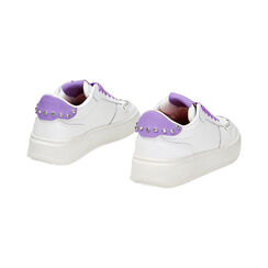Sneakers bianco-viola, Primadonna, 232601142EPBIVL035, 003 preview