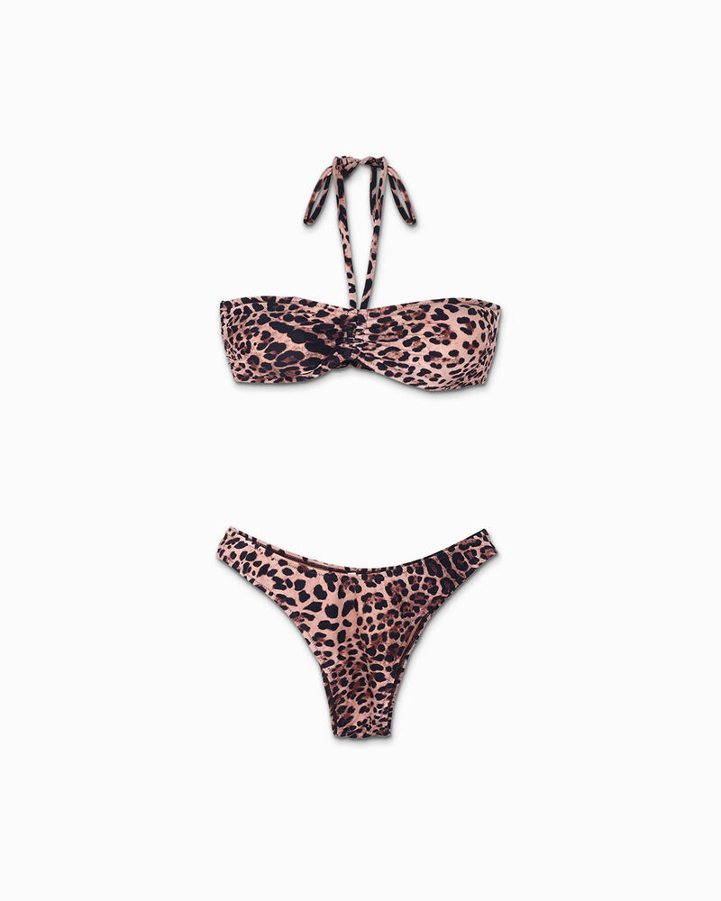 Bikini da donna leopard marrone image number null