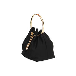 Mini bag nera da donna con manico oro, Primadonna, 261751126LYNEROUNI, 003 preview