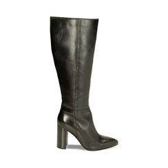 CALZATURA STIVALE PELLE NERO, Primadonna, 229464003PENERO035, 001a