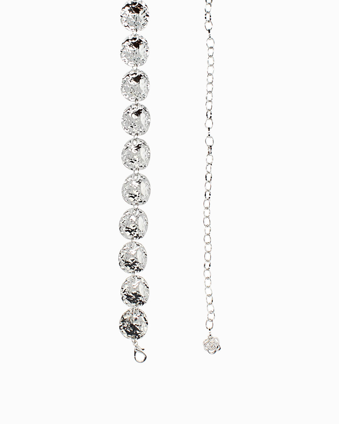 Cintura donna argento in metallo