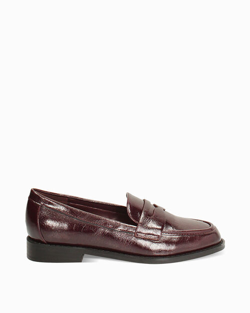Mocassini bordeaux lucidi, BURGUNDY