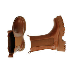 Chelsea boots cognac, tacco 5,5 cm , SPECIAL WEEK, 180614805EPCOGN036, 003 preview