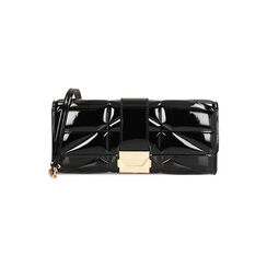 Mini bag nera in vernice, Promozioni, 245125871VENEROUNI, 001 preview