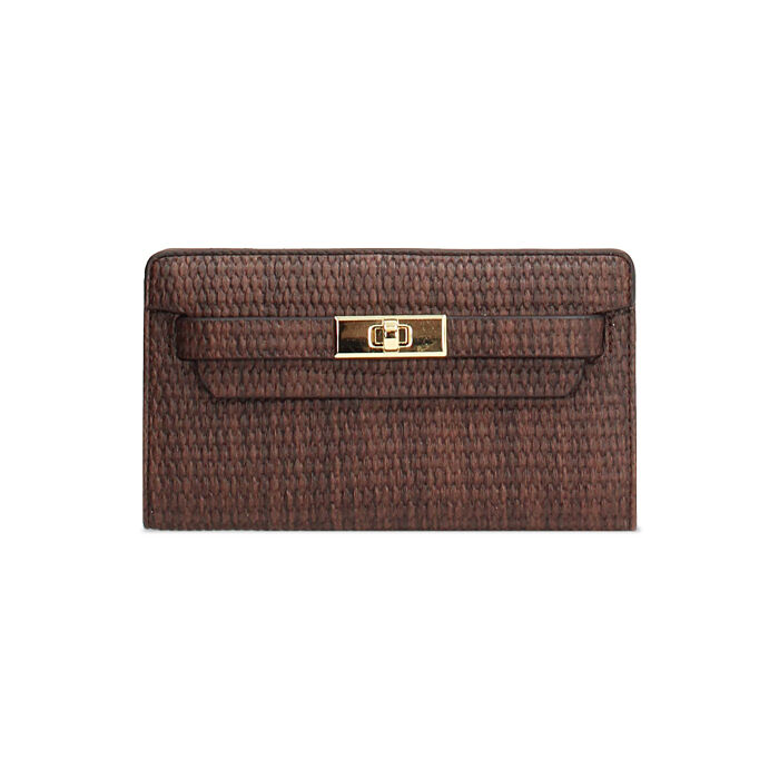 Portafoglio testa di moro con dettagli eleganti, Borse, 275710002EPMOROUNI