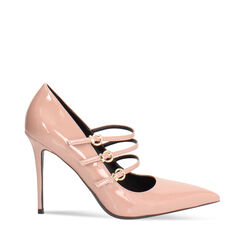 Décolleté nude con tacco 10 cm in vernice, Primadonna, 262130604VENUDE035, 001a