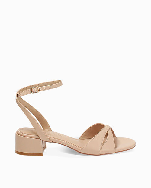 CHAUSSURES POUR FEMMES SANDALE SYNTHETIQ, BEIGE