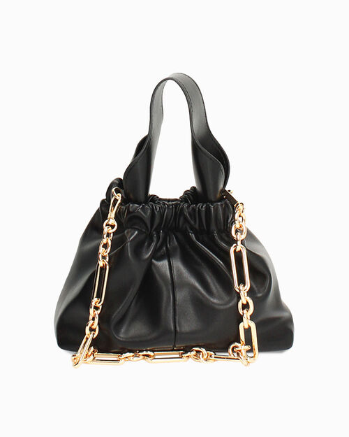 Mini bag nera con tracolla removibile