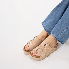 Fussbett beige tacco 4,5 cm, Primadonna, 272882601MFBEIG035, 002a