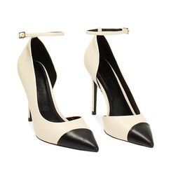 D&eacute;collet&eacute; open shank panna, tacco stretto 10,7 cm, Primadonna, 242102022EPPANN036, 002a