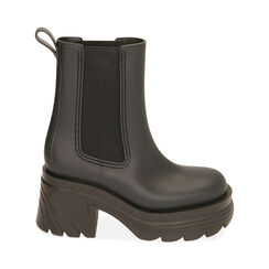 Chelsea boots da pioggia neri in pvc, Primadonna, 200901002PVNERO035, 001 preview