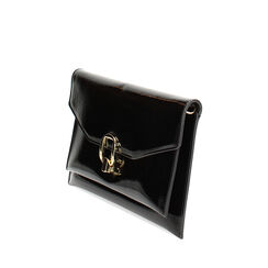 Pochette nera in naplack, Promozioni, 245125883NPNEROUNI, 002a