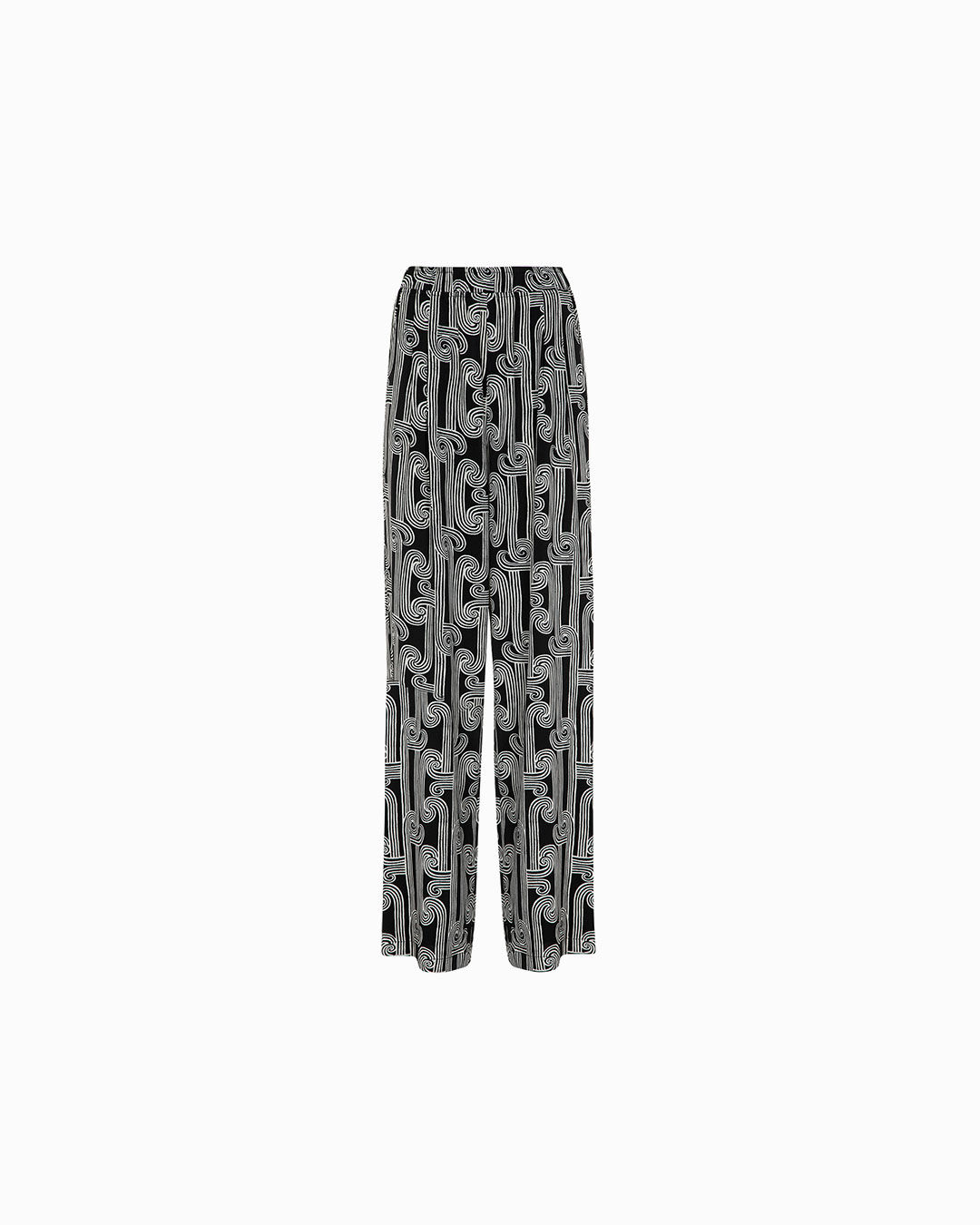 Pantaloni nero-bianco urban chic