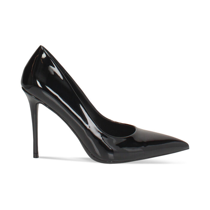Salón negro con tacón de 10 cm de mujer, Primadonna, 262130616VENERO035