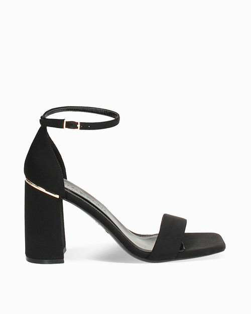 CHAUSSURES POUR FEMMES SANDALE LYCRA NER, BLACK