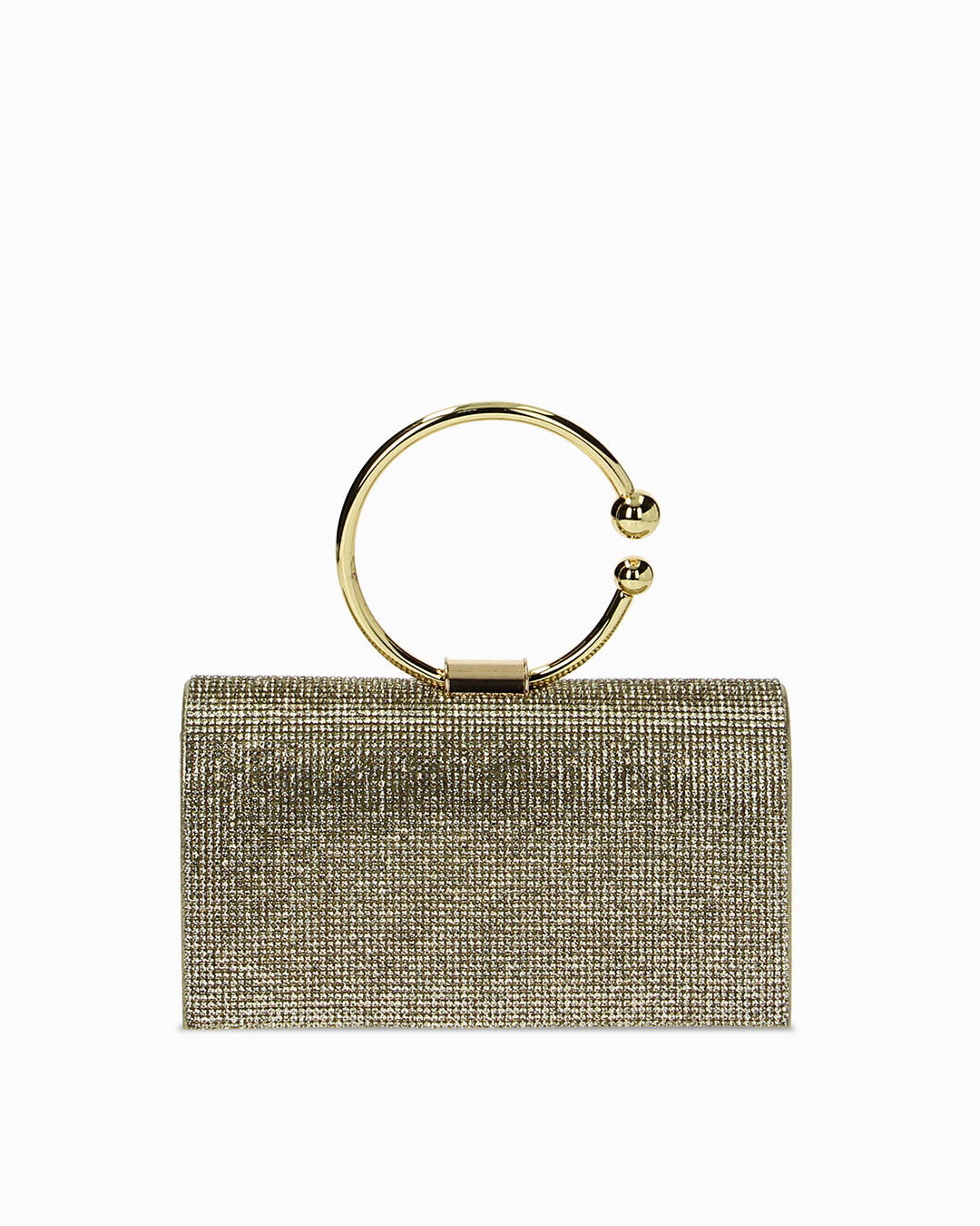 Mini bag oro con tracolla removibile