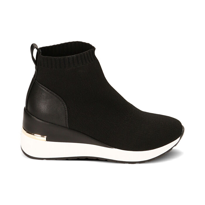 WOMEN SHOES SLIP ON FABRIC NERO, Primadonna, 227516547TSNERO036