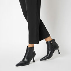 Tronchetti neri da donna con tacco 7,5 cm, Primadonna, 262141101EPNERO035, 002 preview