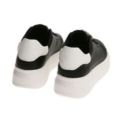 Sneakers nere, suola 4,5 cm , Primadonna, 202806632EPNERO035, 003 preview