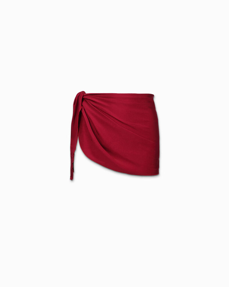Cover-up para mujer burdeos en tejido image number null