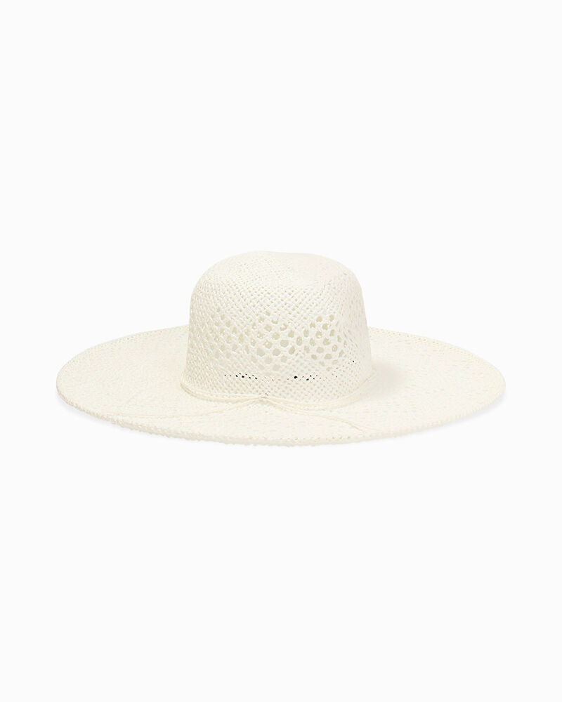 Cappello da donna in paglia bianco image number null