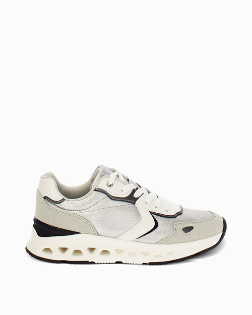 Zapatillas deportivas plateadas con tac&oacute;n de 5 cm, SILVER