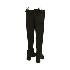 Stivali overknee neri in microfibra, tacco 9 cm , Primadonna, 203027802MFNERO040, 003 preview