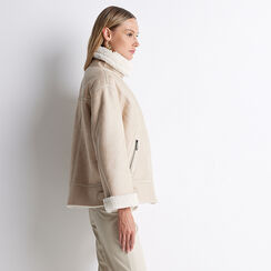 Giacca panna effetto fur, Primadonna, 228502314TSPANNM, 006 preview