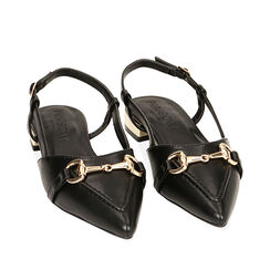 Ballerine slingback nere, Primadonna, 214974161EPNERO036, 002a
