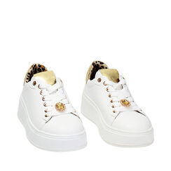 Sneakers bianco-oro, Primadonna, 239326707EPBIOR037, 002a