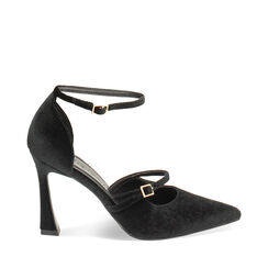 Open shank noires en velours, 242159745VLNERO037, 001a
