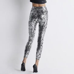 Leggings nero/argento stampa cocco, Primadonna, 22B400301CCNEARUNI, 003 preview