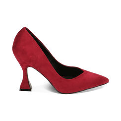 Décolleté bordeaux in microfibra, tacco 9 cm, Primadonna, 222101203MFBORD035, 001 preview
