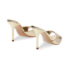 Mules open toe oro tacco 9,5 cm, Primadonna, 272159701LMOROG035, 004 preview