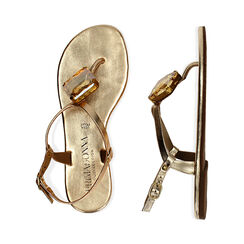 Sandali oro in pelle con gemma, Primadonna, 19A907753PEOROG038, 003 preview