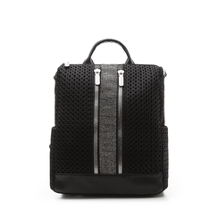 Zaino nero in tessuto, Primadonna, 155786287TSNEROUNI, 001a