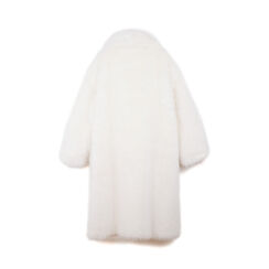 Cappotto lungo in pelo sintetico panna, Primadonna, 26B400103FUPANNM, 003 preview