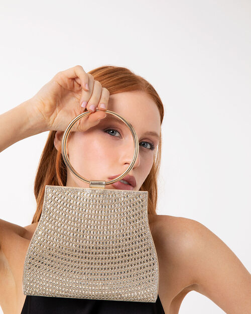 BAG MINI BAG BRAIDED STONES OROG, GOLD