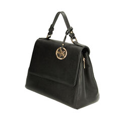 BAG HANDBAG LEATHER NERO, 22U309902PENEROUNI, 002a