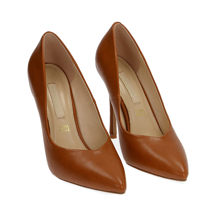 Décolleté cognac, tacco 11 cm | Primadonna Collection