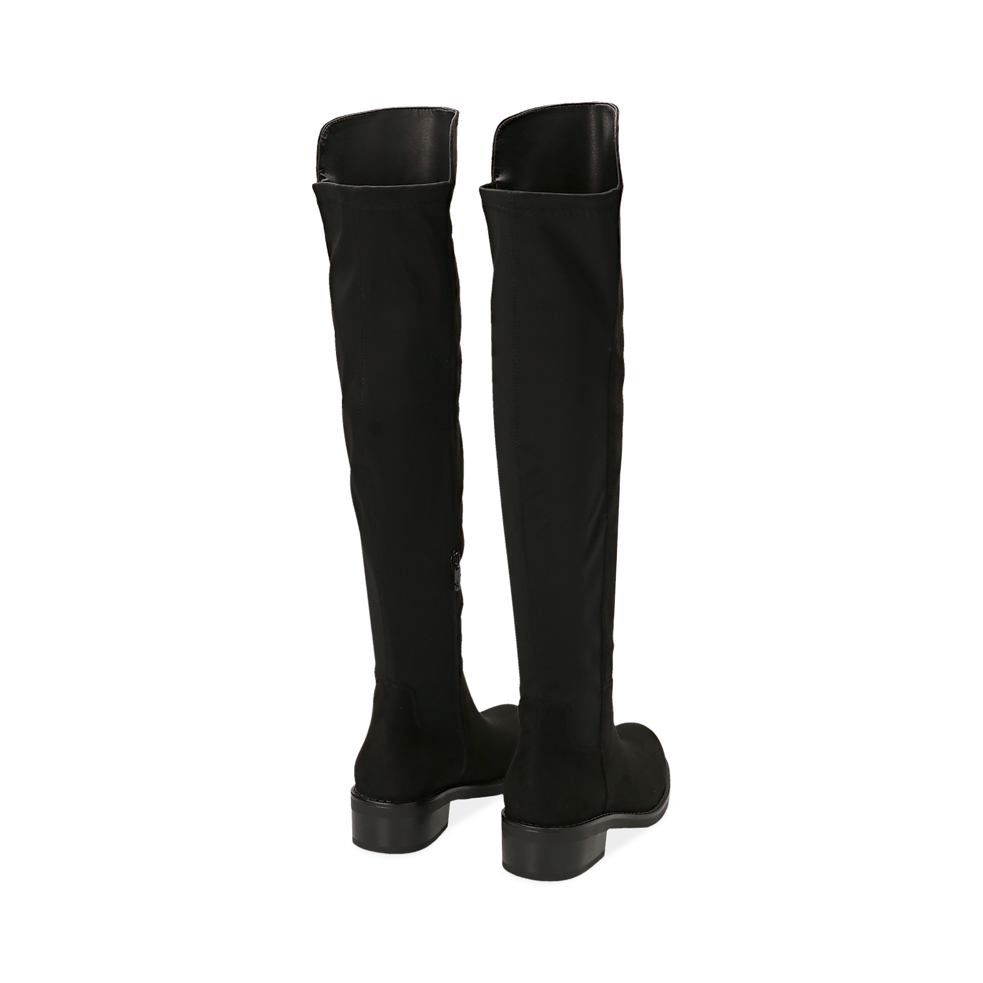 ZAPATOS BOTAS ALTAS MICROFIBRA NERO