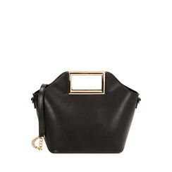 BORSA MINI BAG SINTETICO NERO, Primadonna, 225125055EPNEROUNI, 001a
