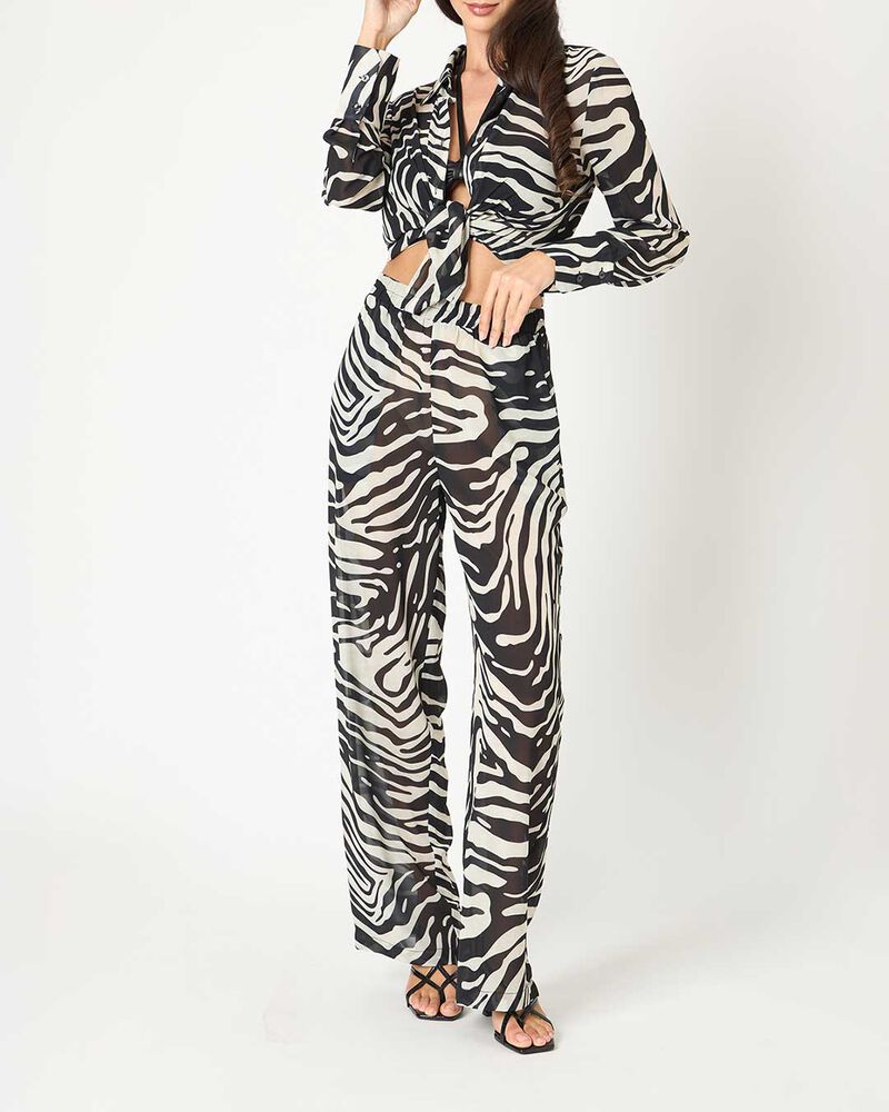 Pantalone donna zebrato image number null