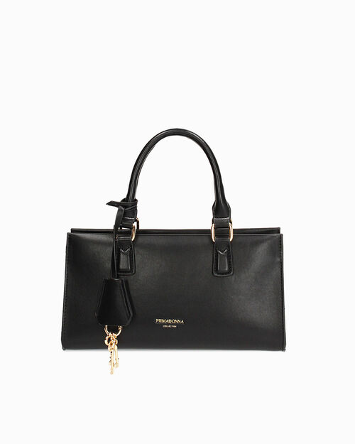 Mini bag nera con tracolla removibile, BLACK