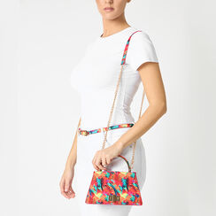 Mini sac femme multicolore-orange en satin, Primadonna, 255126021RSMUARUNI, 002a