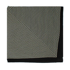 Pashmina noire et blanche en tissu élégant, Primadonna, 26B446831TSNEBIUNI, 002a