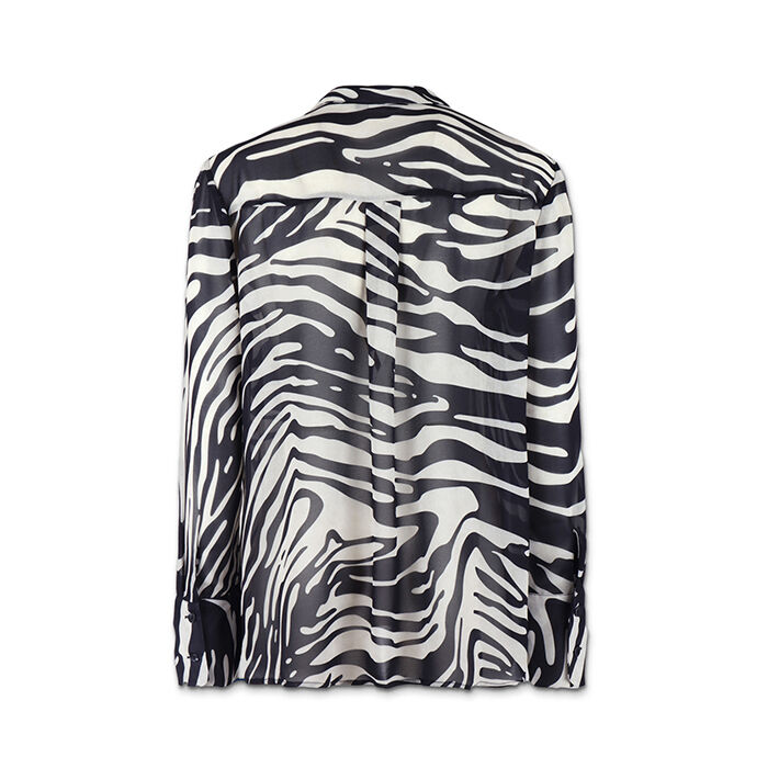 I Saw It First - Gonna Midi Zebrata In Rete Arricciata In Coordinato Multicolore Donna 57002421 - Foto 9