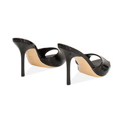 Mules open toe neri tacco 9,5 cm, Primadonna, 272159701VENERO035, 004 preview