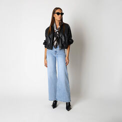 Giubbino bomber nero da donna, Primadonna, 262568807EPNEROL, 002 preview